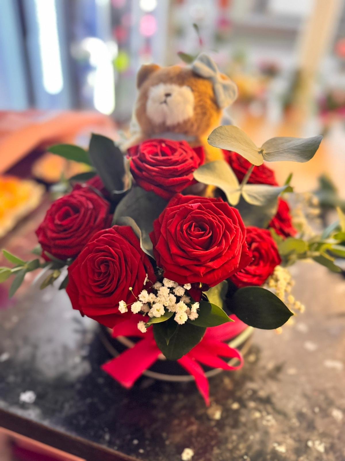 Charming Flower Arrangement Plush Toy