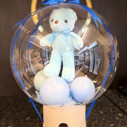 Blue Theme Bobo Balloon Gift Box