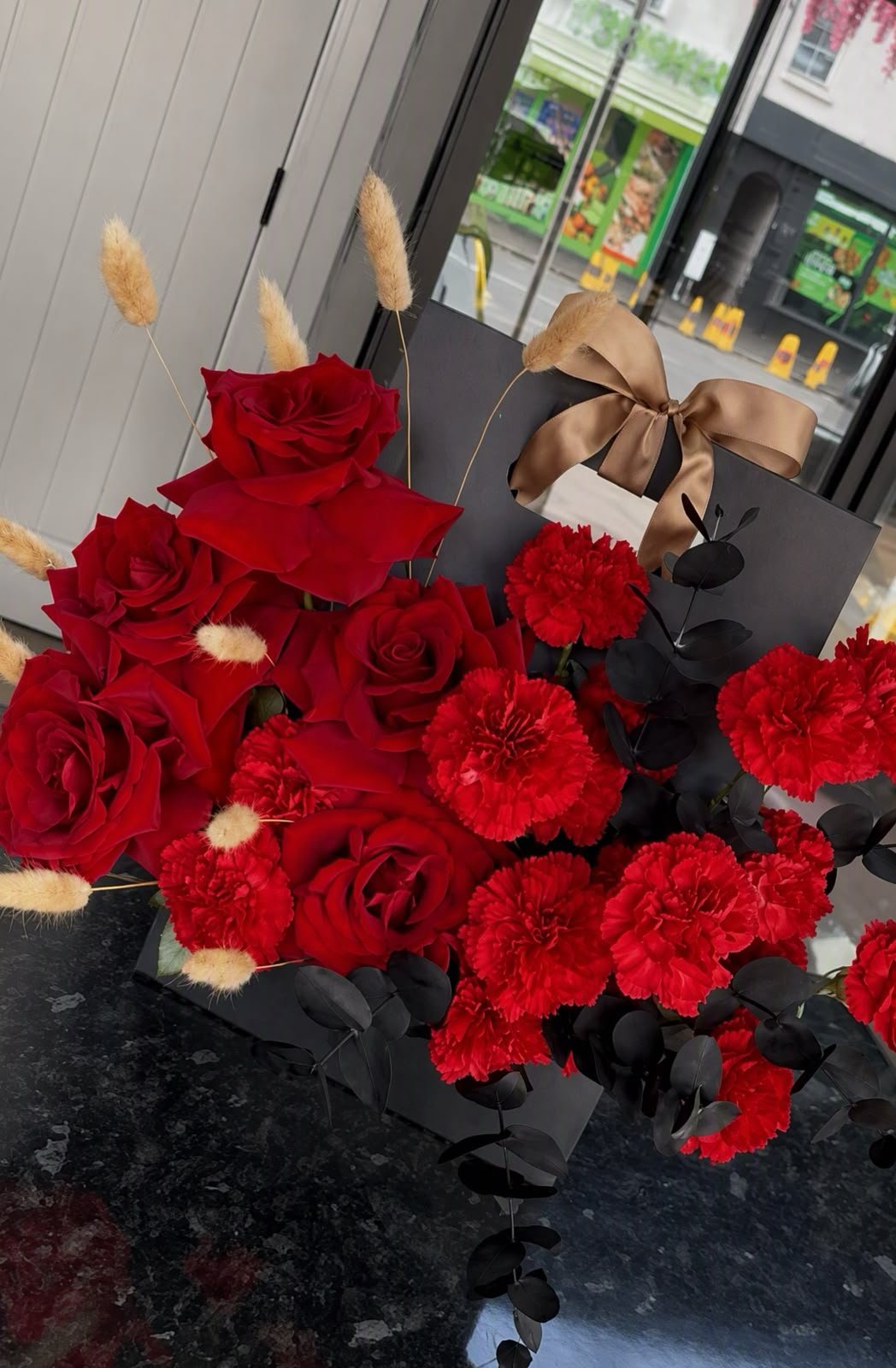 Red Flowers Arrangement