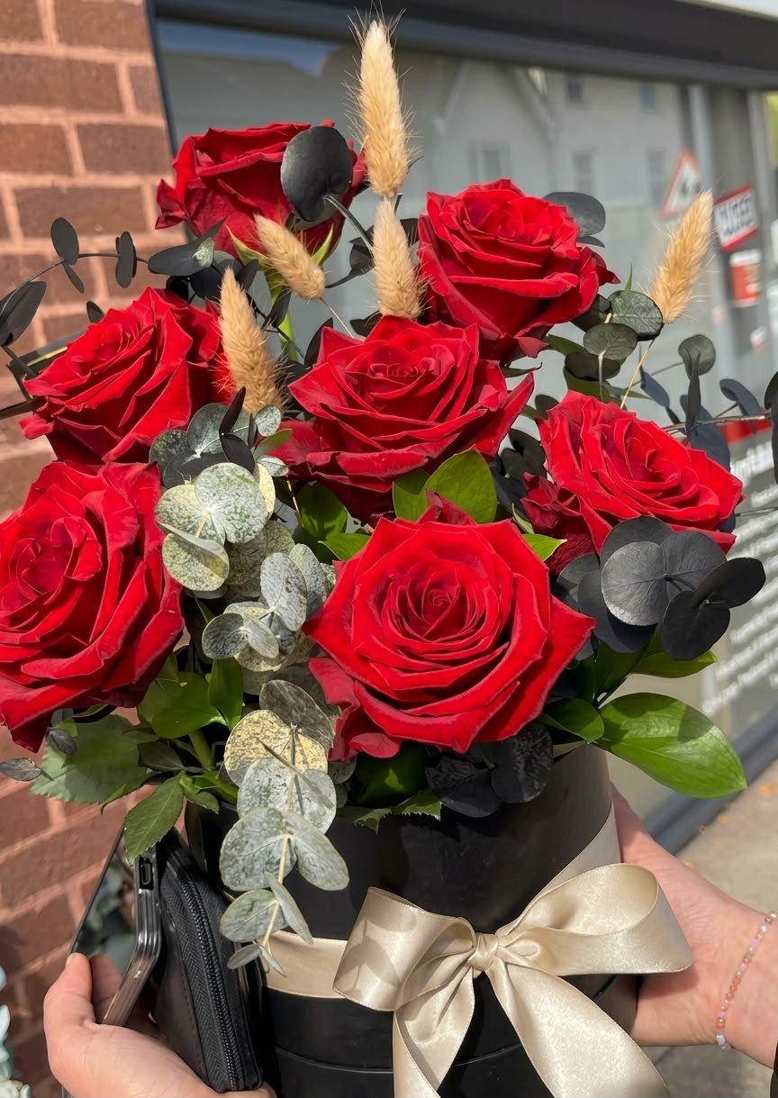 Charming Red Roses Arrangement