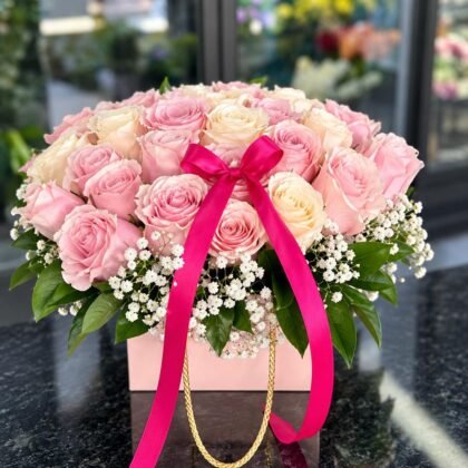 Pink Roses Arrangement